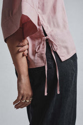 SIDE TIED PULL ON TOP - PINK